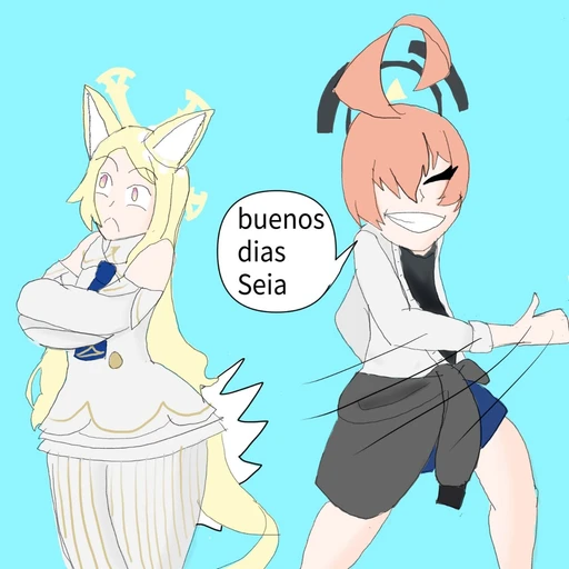 Figurinha: Buenos dias Seia