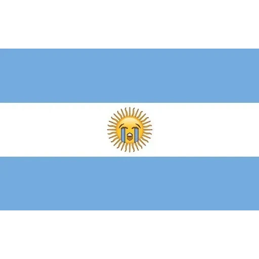 Figurinha: Argentina triste