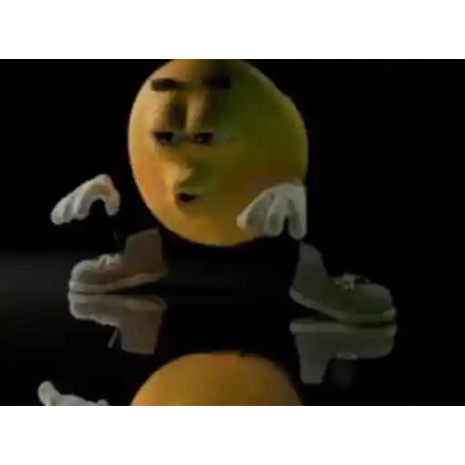 Figurinha: Laranja Dançando Com Estilo