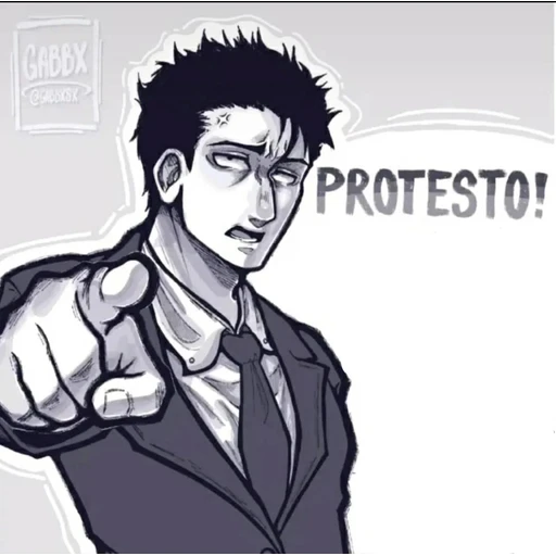 Figurinha: Protesto!