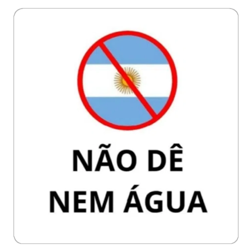 Figurinha: Não dê nem água