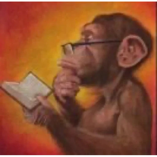 Figurinha: Macaco Pensador