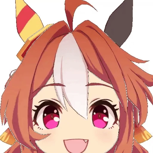 Sticker: Chica anime feliz