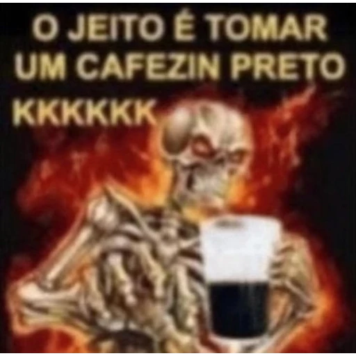 Figurinha: O jeito é tomar um cafezin preto