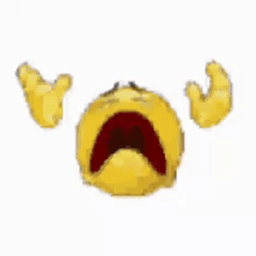 Sticker: Emoji desintegrándose