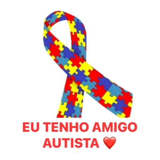 Figurinha: Eu tenho amigo autista