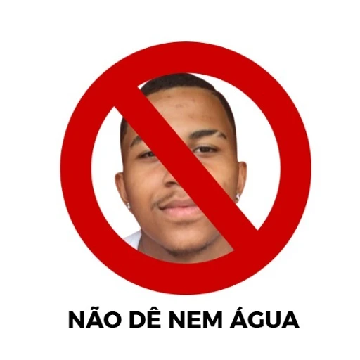 Figurinha: Não dê nem água