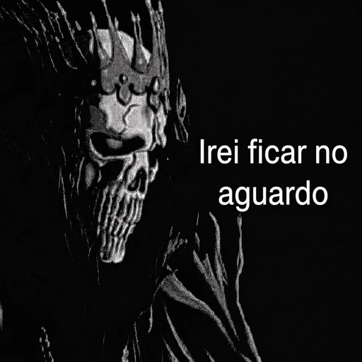 Figurinha: Irei ficar no aguardo