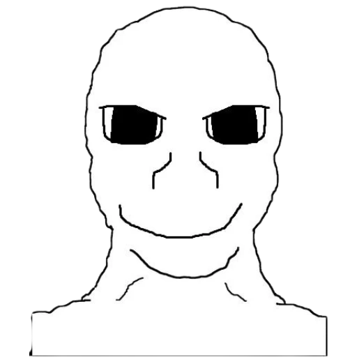 Sticker: Wojak Meme Style
