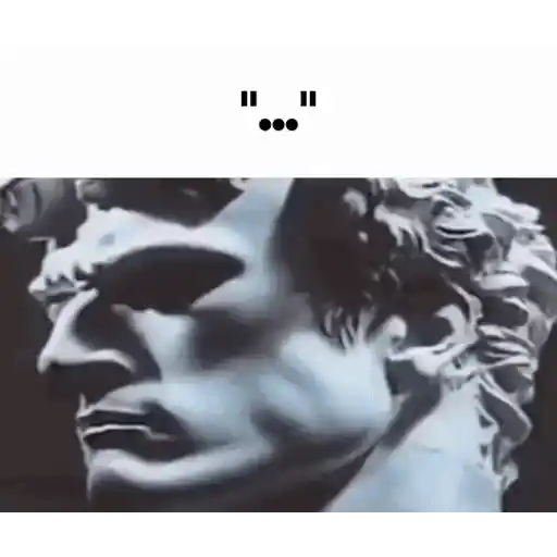 Figurinha: Estátua com Glitch