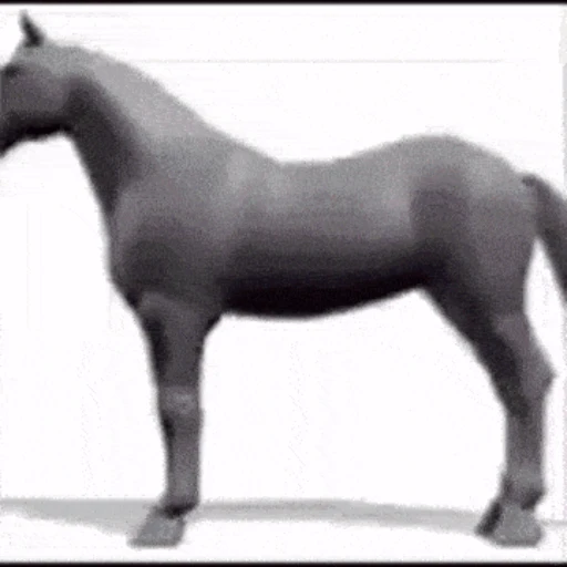 Sticker: Caballo 3D girando