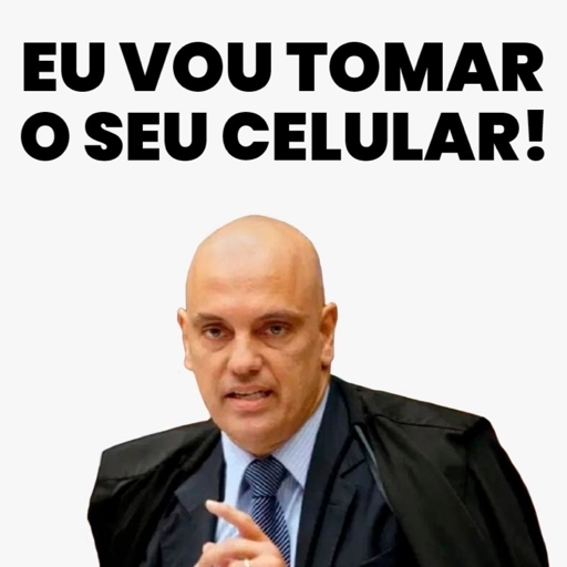 Figurinha: Eu vou tomar o seu celular!