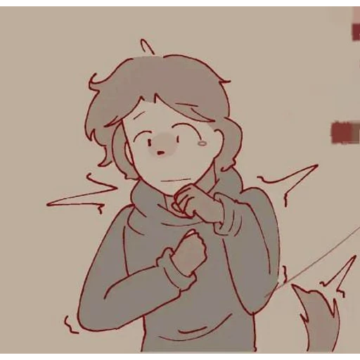 Figurinha: Personagem em pânico