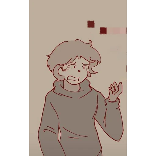 Figurinha: Personagem chorando