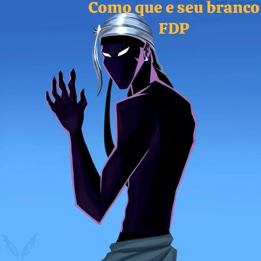 Figurinha: Como que e seu branco FDP