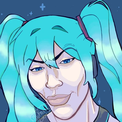 Sticker: Hatsune Miku Gigachad