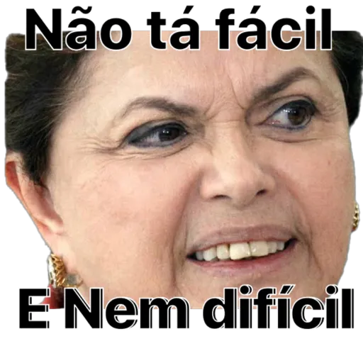 Figurinha: Não tá fácil, nem difícil