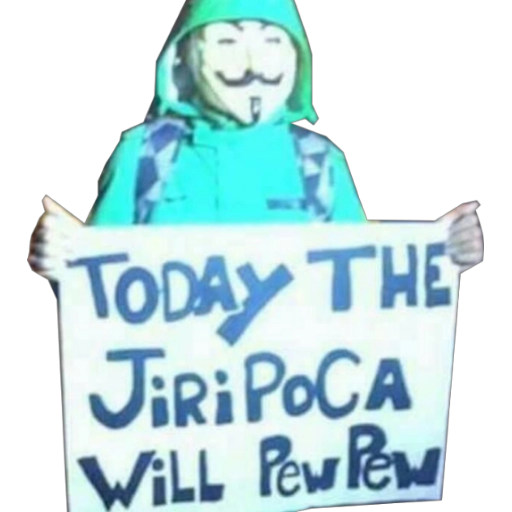 Figurinha: Homem de máscara Guy Fawkes com placa