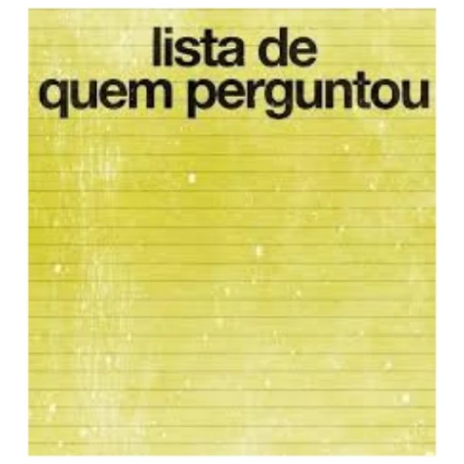 Figurinha: Lista de Quem Perguntou