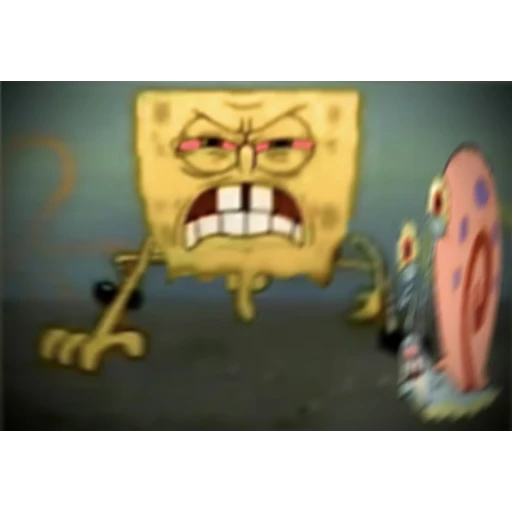 Figurinha: Bob Esponja furioso