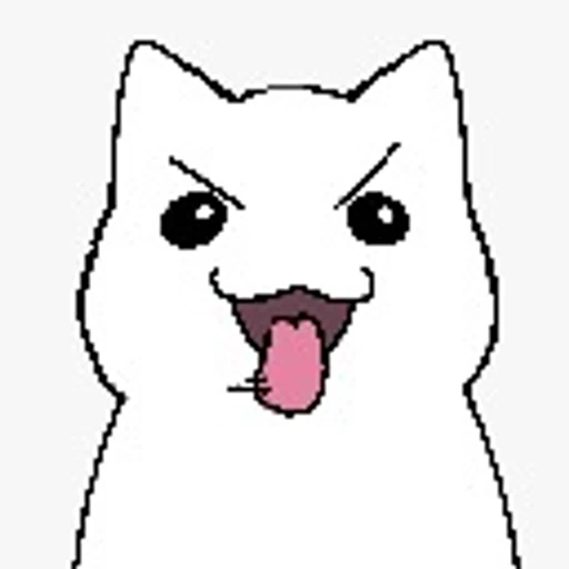 Figurinha: Gato Kawaii Irritado