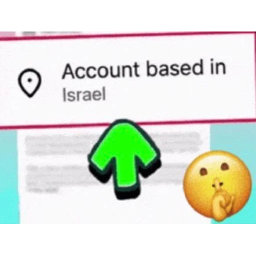 Figurinha: Conta em Israel