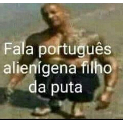 Figurinha: Fala português alienígena