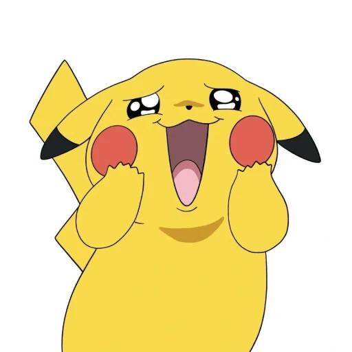 Figurinha: Pikachu feliz