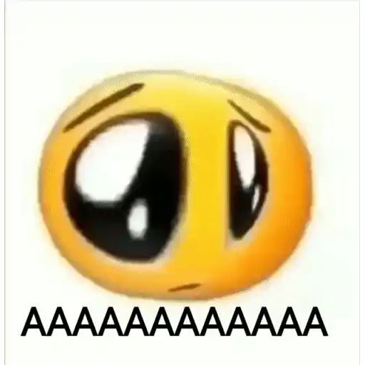 Sticker: Emoji gritando