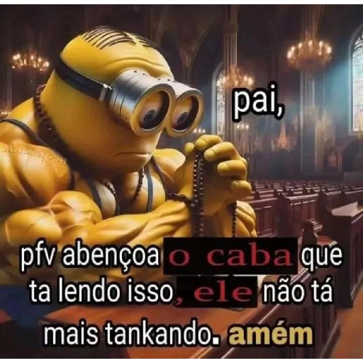 Sticker: Minion rezando