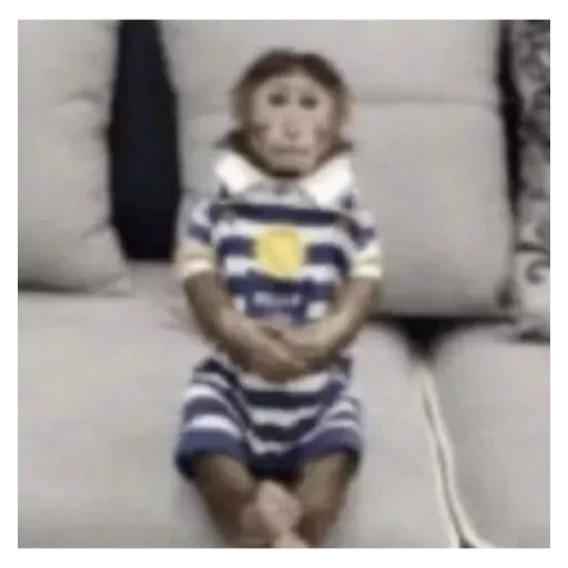 Sticker: Mono en pijama