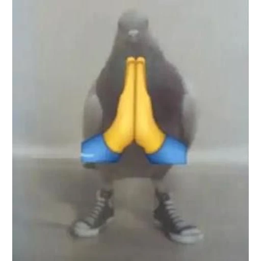 Figurinha: Pombo rezando