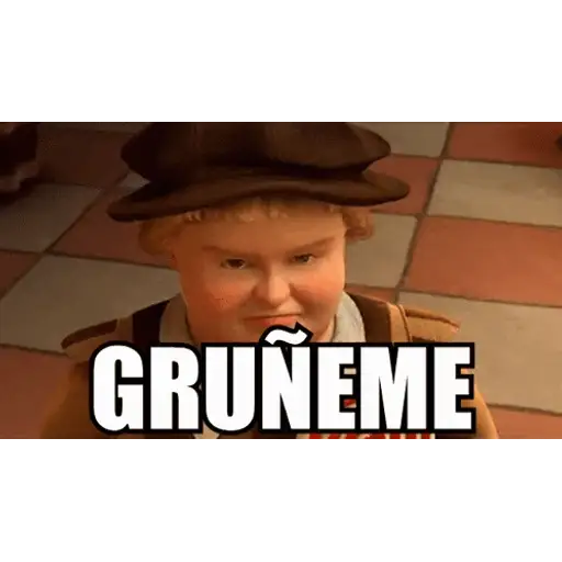 Figurinha: Grunhe com a arma