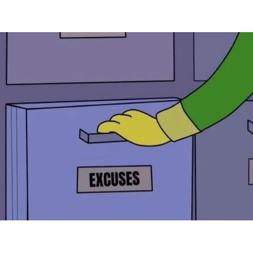 Figurinha: Excuses