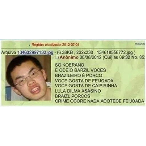 Figurinha: Crime ocore nada acotece feijoada