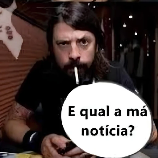 Sticker: Dave Grohl and the bad news