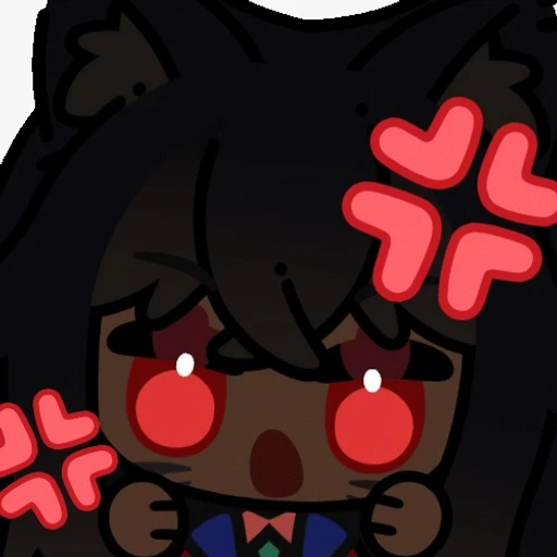 Sticker: Sticker de anime enojada