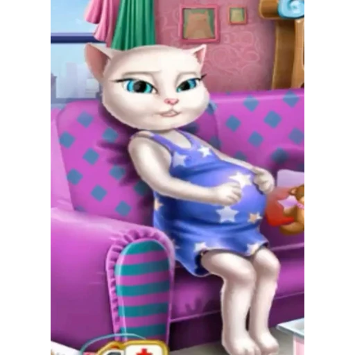 Figurinha: Angela Grávida
