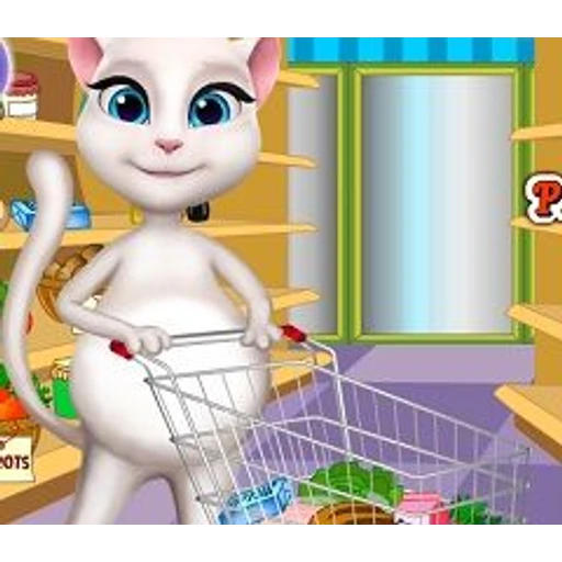 Figurinha: Angela Fazendo Compras