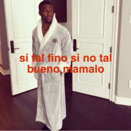 Figurinha: Kevin Hart de roupão