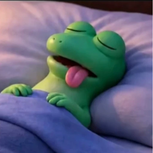 Sticker: Rana durmiendo