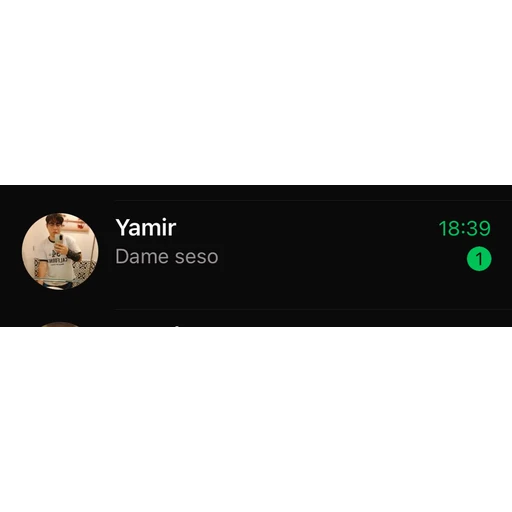 Figurinha: Mensagem de Yamir