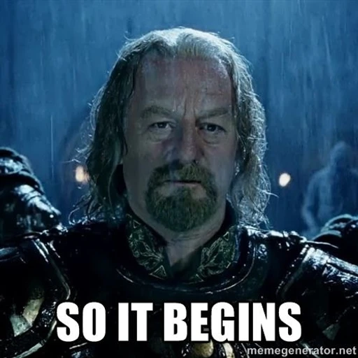 Figurinha: So it begins - Rei Theoden