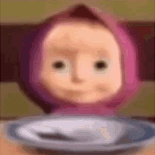 Figurinha: Masha com fome
