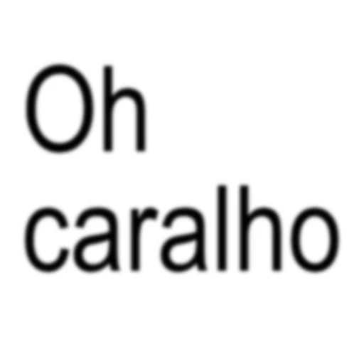 Figurinha: Oh caralho