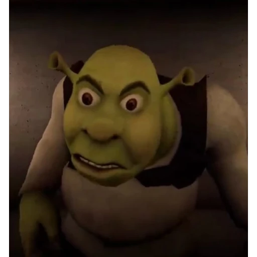 Figurinha: Shrek assustado