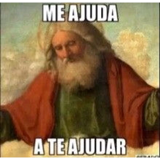 Figurinha: Me ajuda a te ajudar