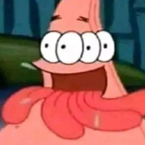 Figurinha: Patrick Estrela confuso