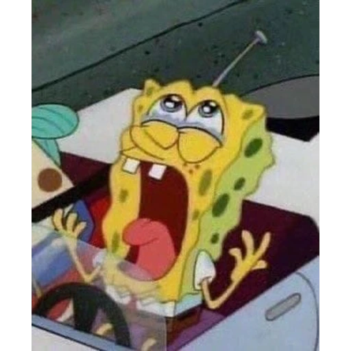 Figurinha: Bob Esponja desesperado