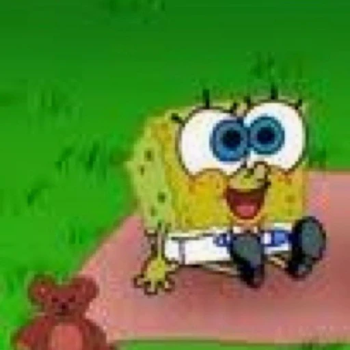 Sticker: Bob Esponja sentado